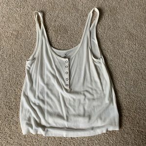 white ribbed crop top